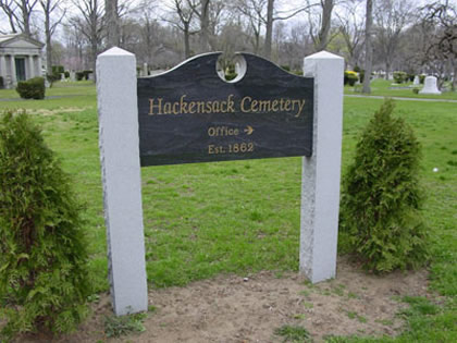 Cemetery Sign